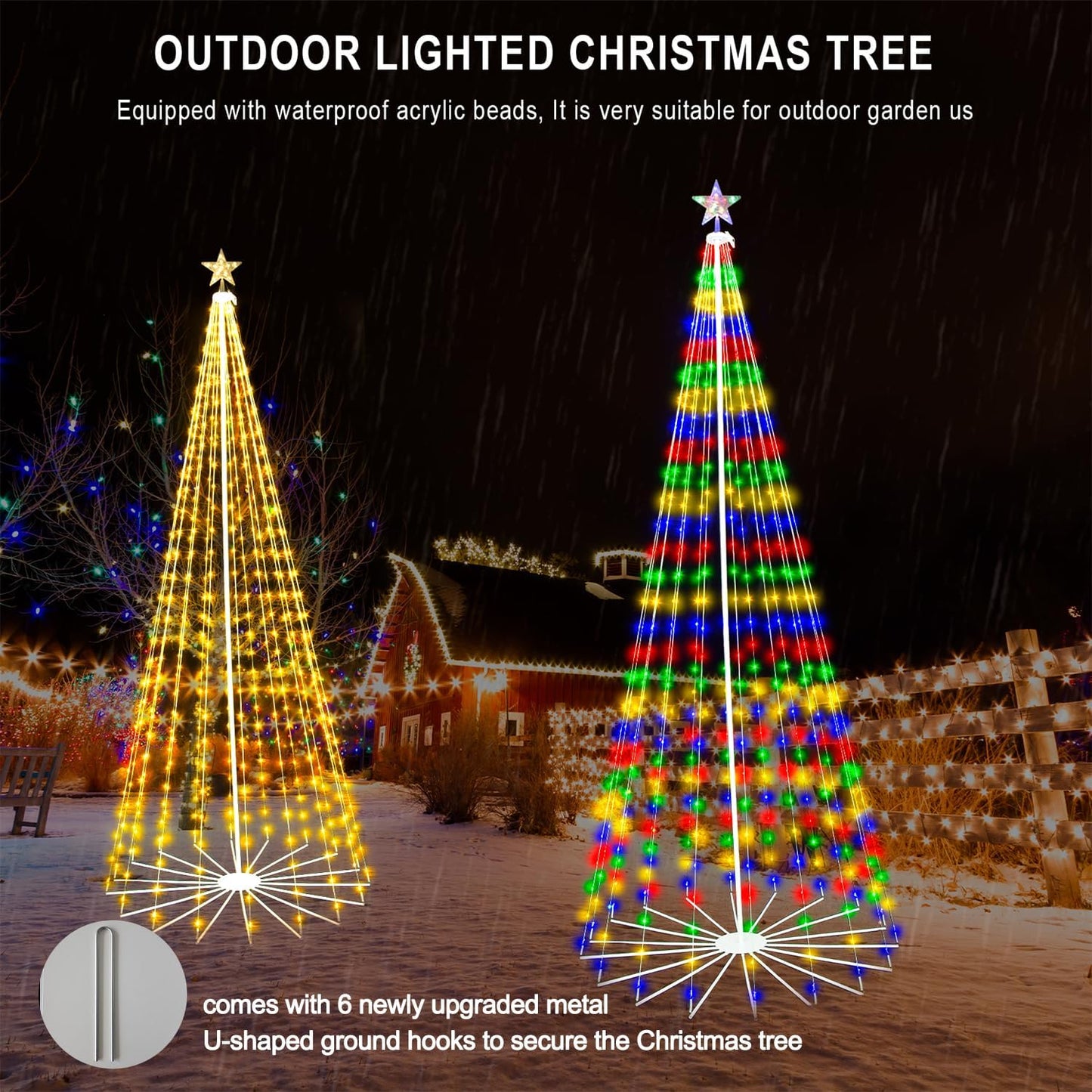Smart Cone Tree Lights Multicolor - 8ft