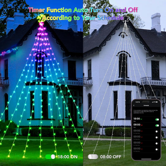 Smart Waterfall String Lights - 16.5ft