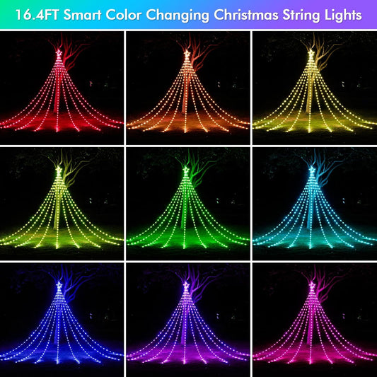 Smart Waterfall Rope Lights - 16.5ft