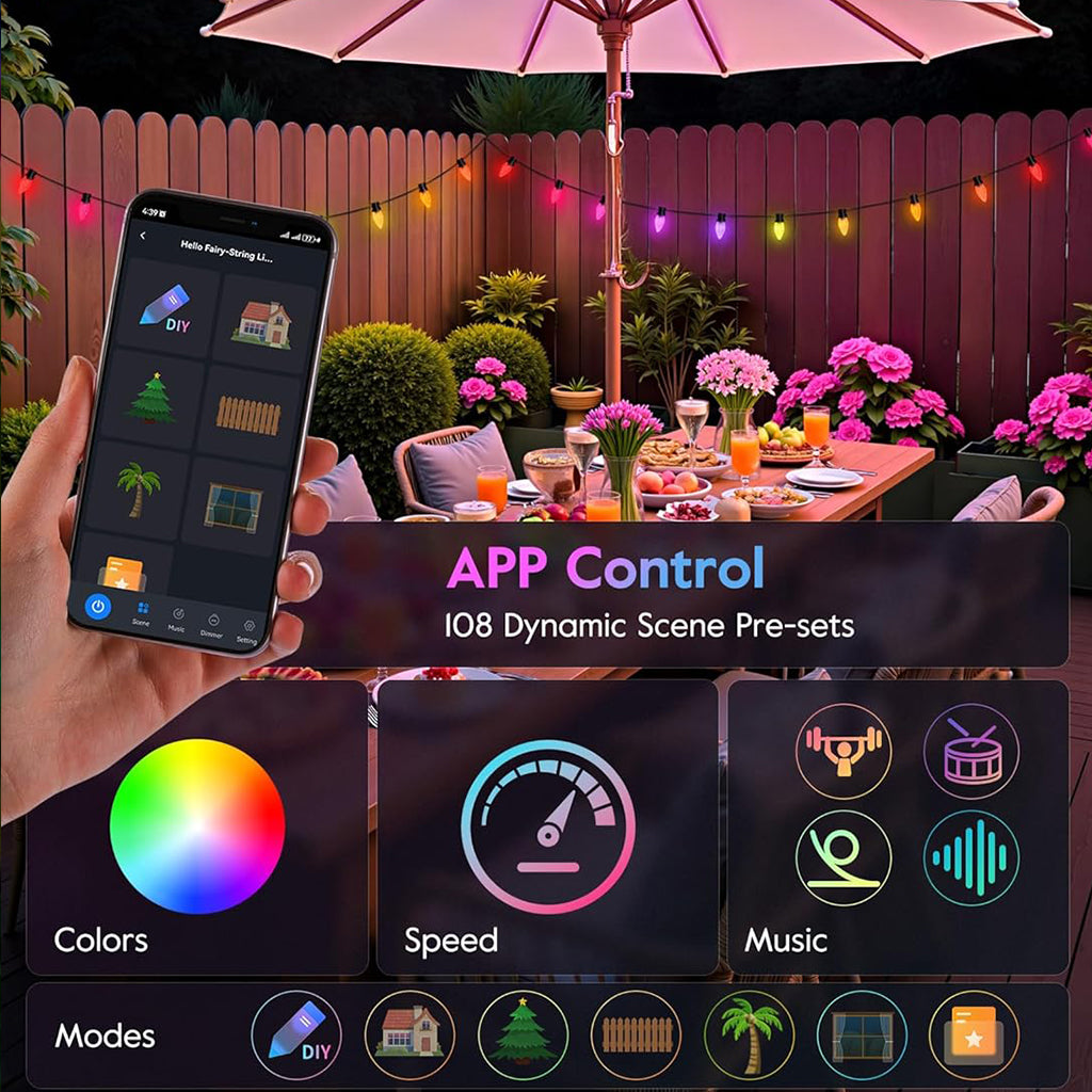 Smart C9 LED Lights (Smooth)
