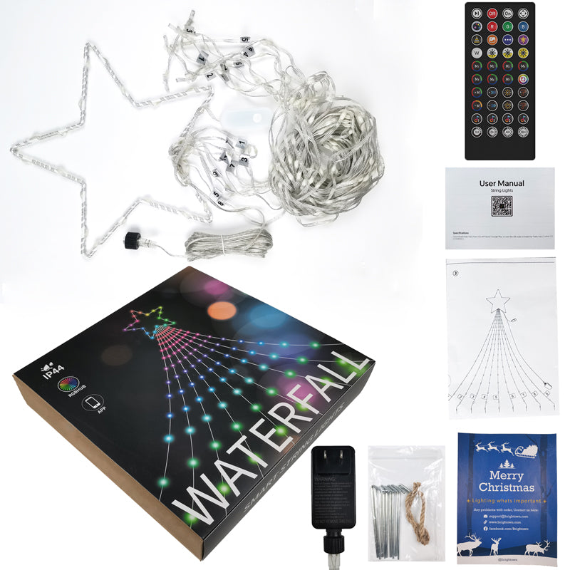 Smart Waterfall Rope Lights - 23.3ft