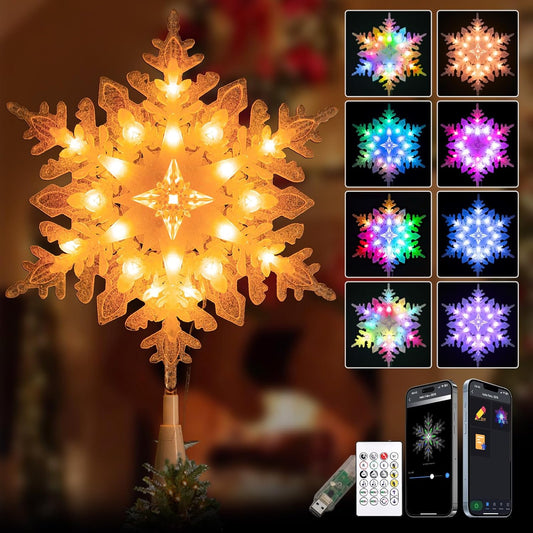 Tree Topper Snowflake -001