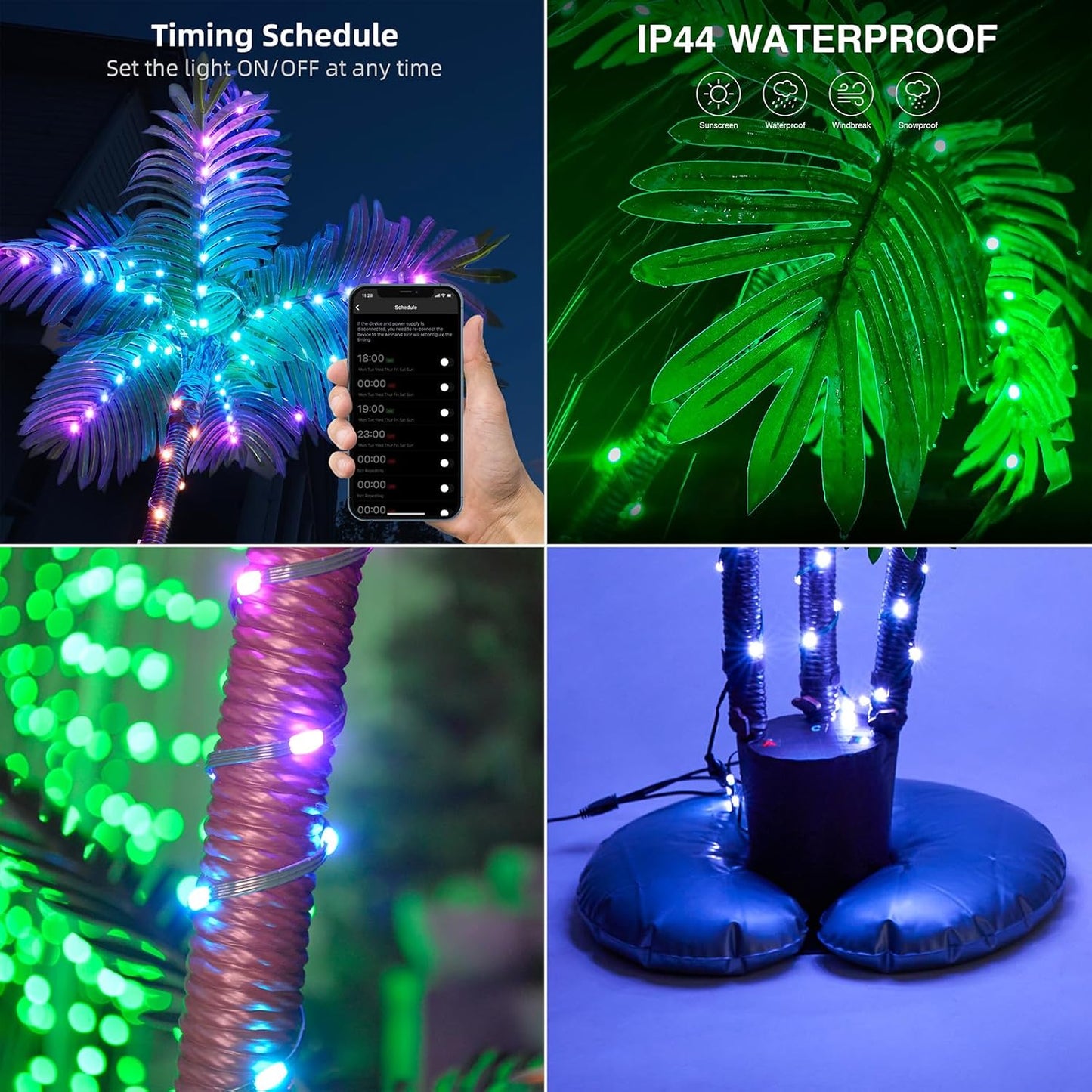 Smart Lighted Palm Tree