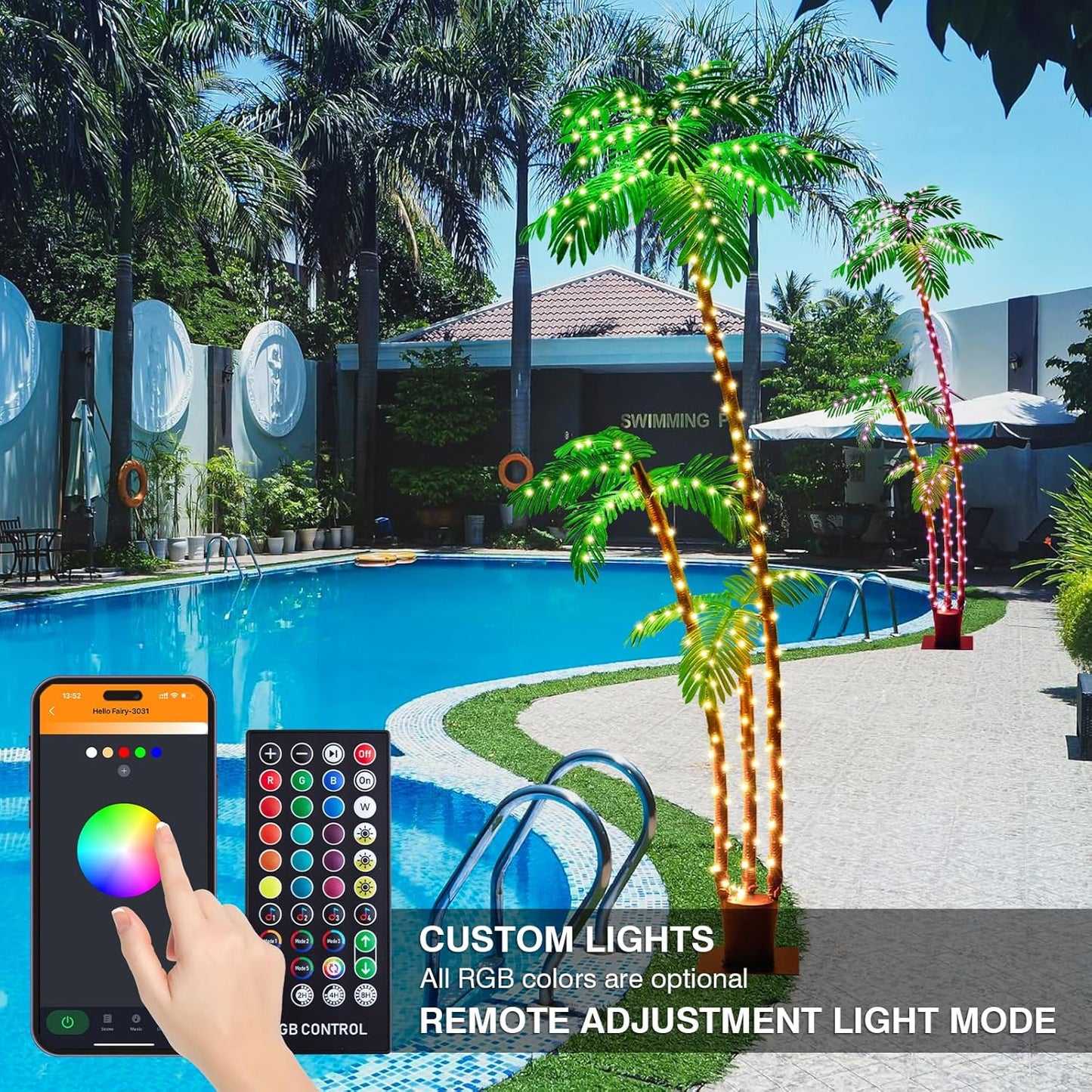 Smart Lighted Palm Tree