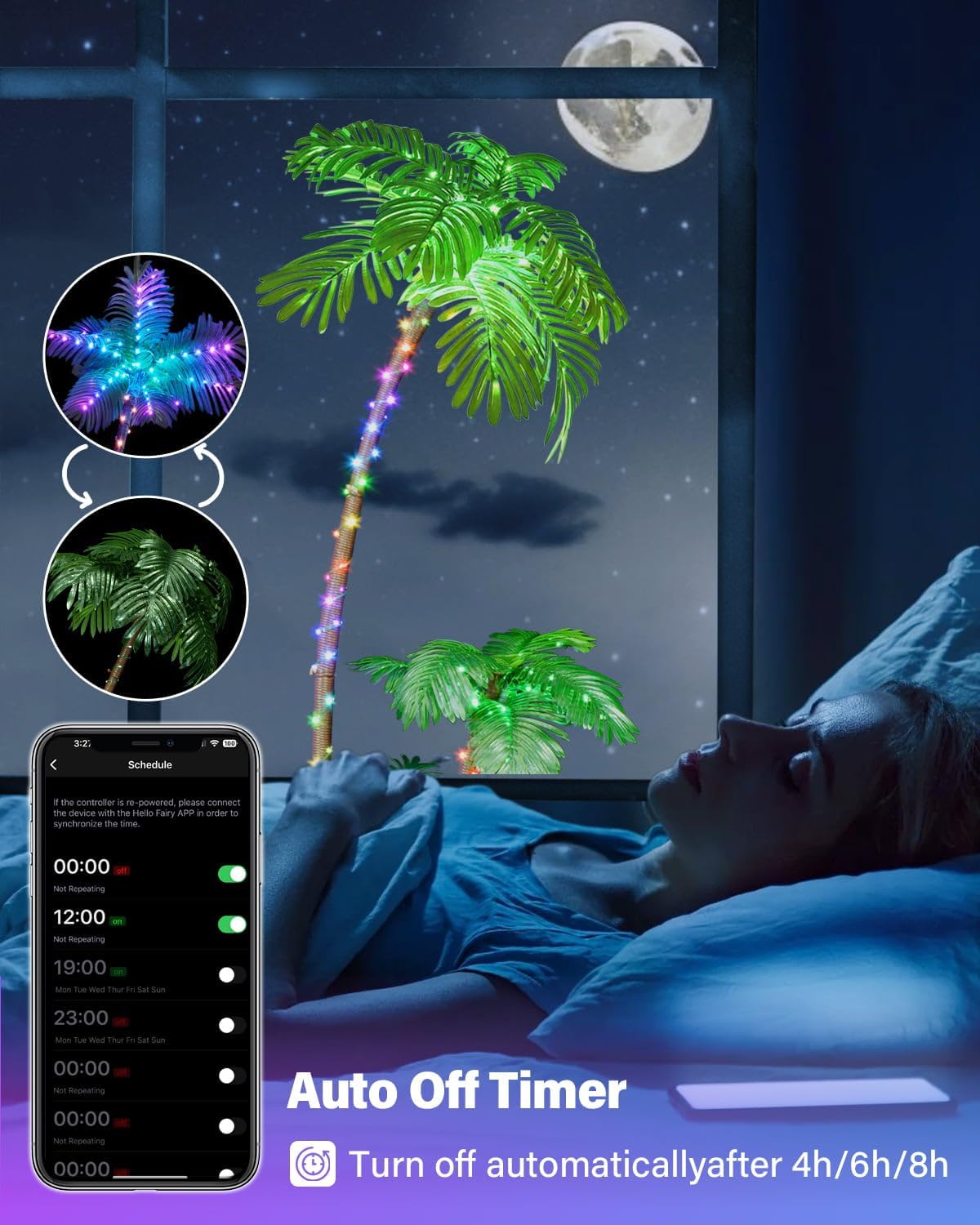 Smart Lighted Palm Tree