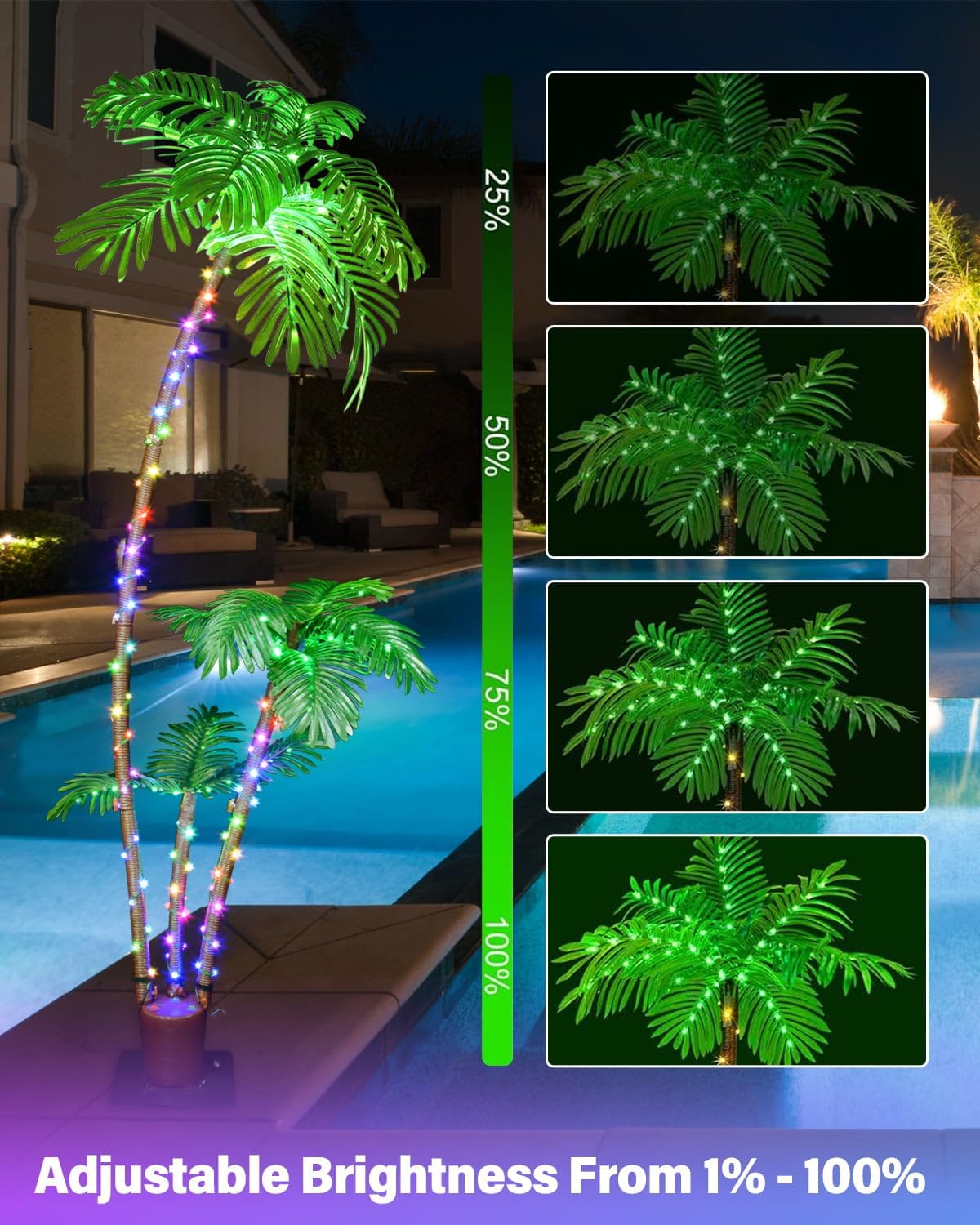 Smart Lighted Palm Tree