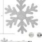 Smart Hanging Snowflake Lights 36inch