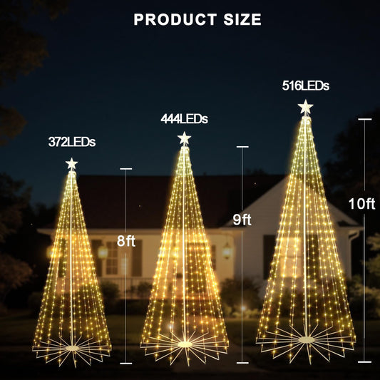 Smart Cone Tree Lights Multicolor - 10ft