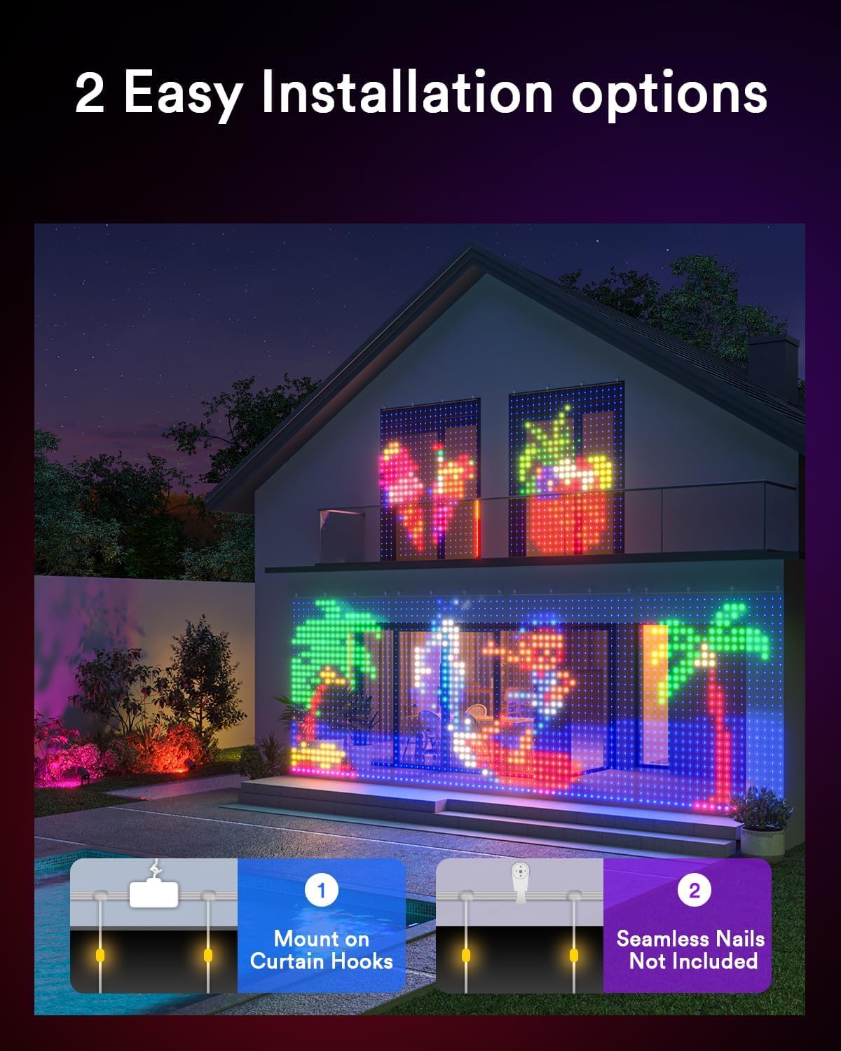 Smart Curtain Lights RGBHUB