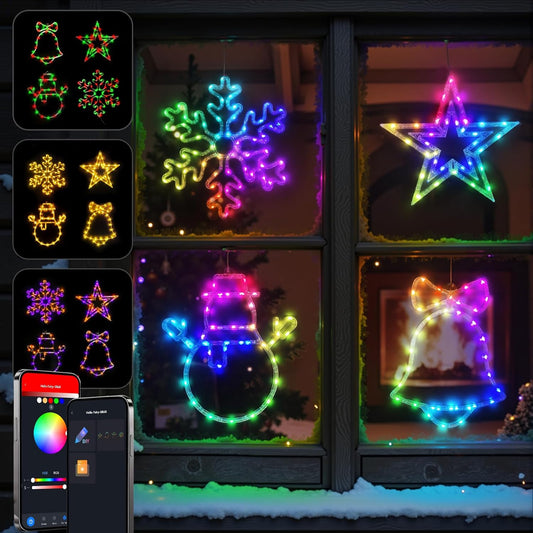 Smart Christmas Window Silhouette Lights ModeS
