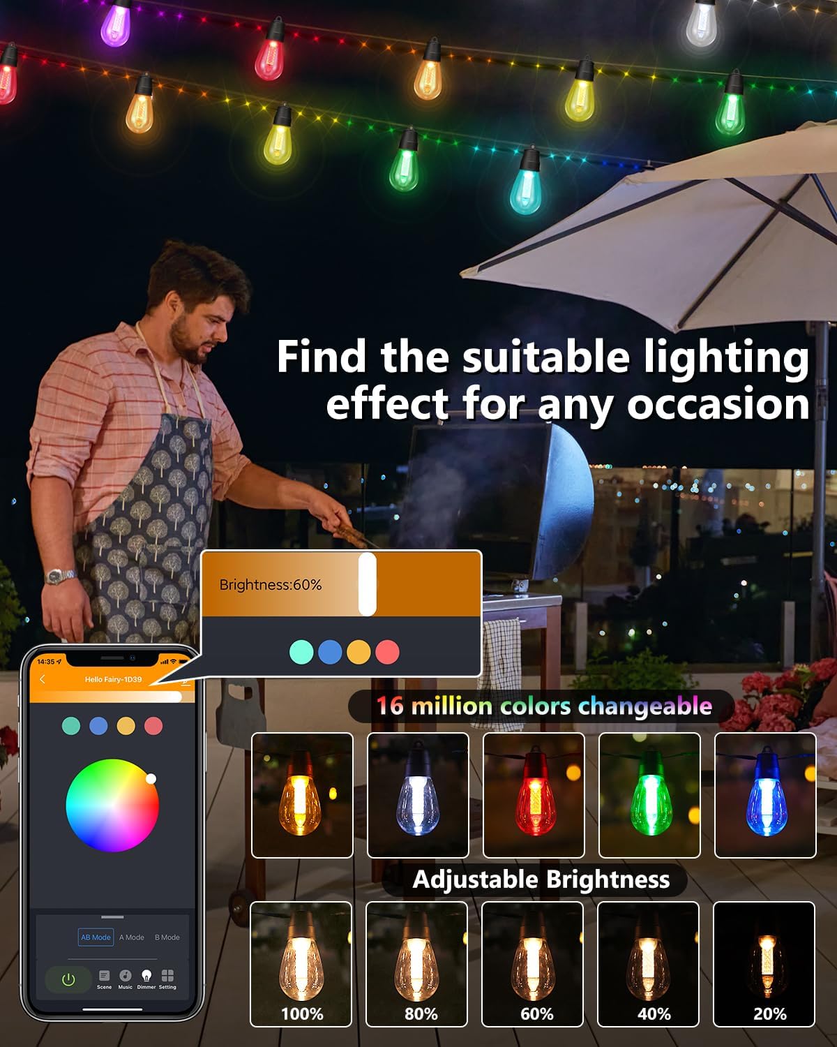 Smart  Patio Lights  ModeS