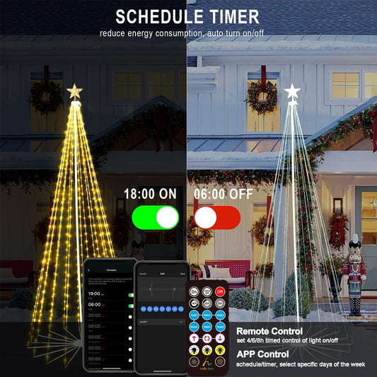 Smart Cone Tree Lights Multicolor - 10ft