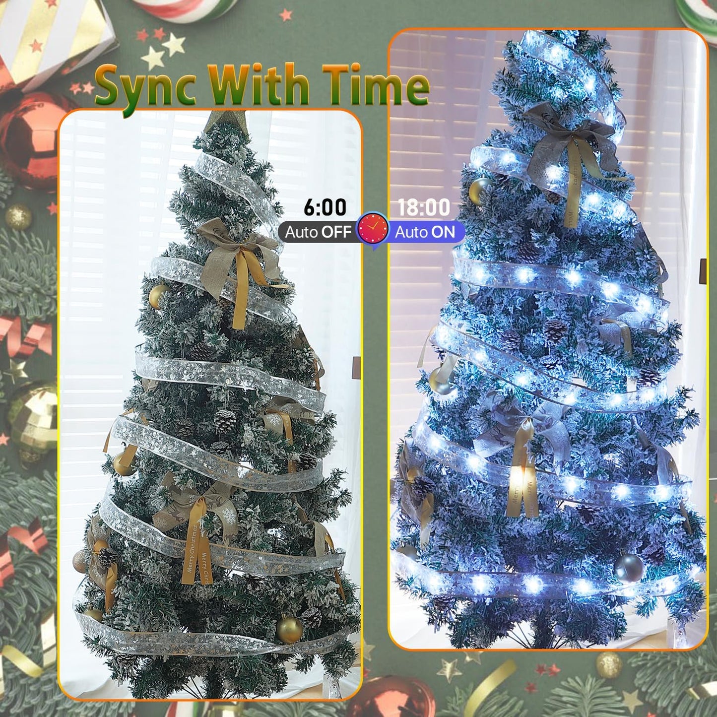 Christmas Tree Ribbon Lights