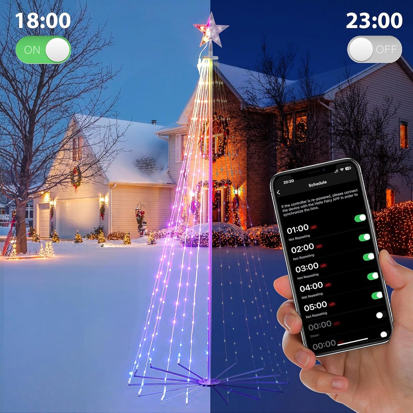 Smart Cone Tree Lights - 8ft