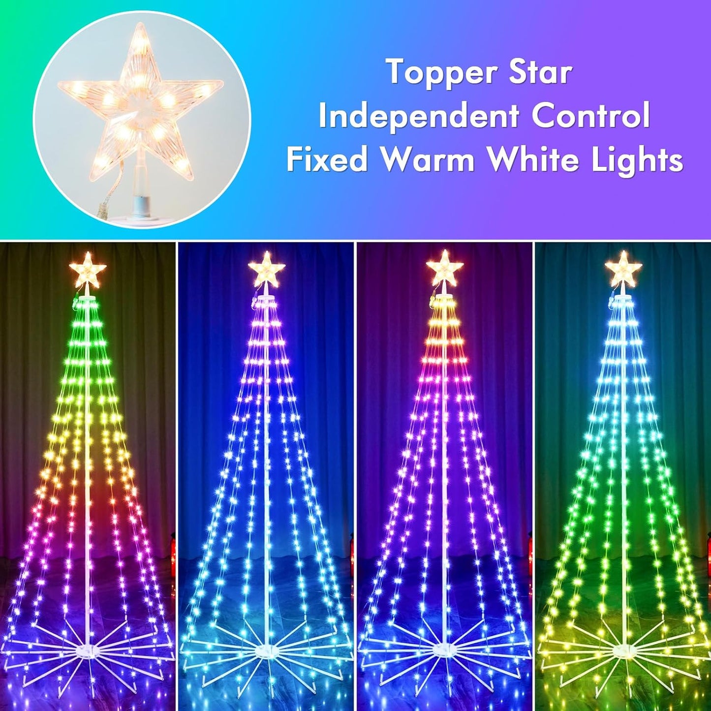 Smart Cone Tree Lights - 8ft
