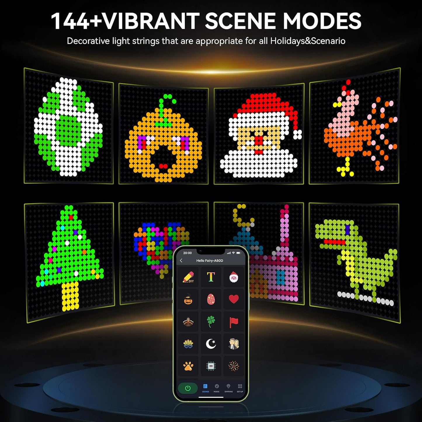 Smart Curtain Lights RGBHUB