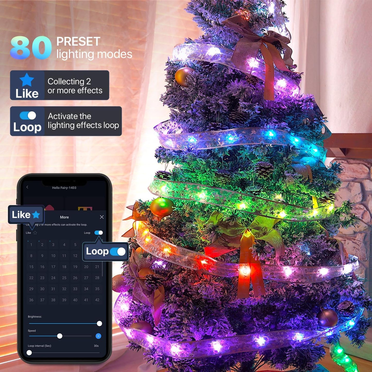 Christmas Tree Ribbon Lights