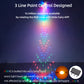 Christmas Waterfall Lights App Control Programmable Digital Pixel RGB LED Lights String